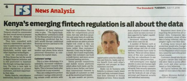 Kenya's Emerging Fintech Regulation