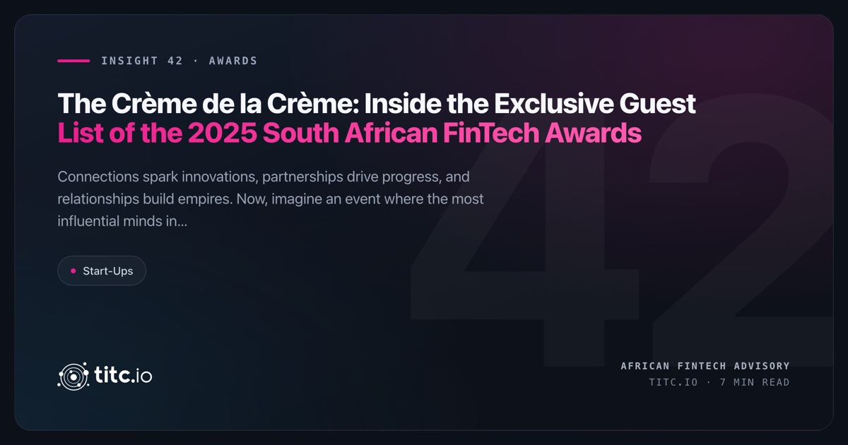 2025 South African FinTech Awards