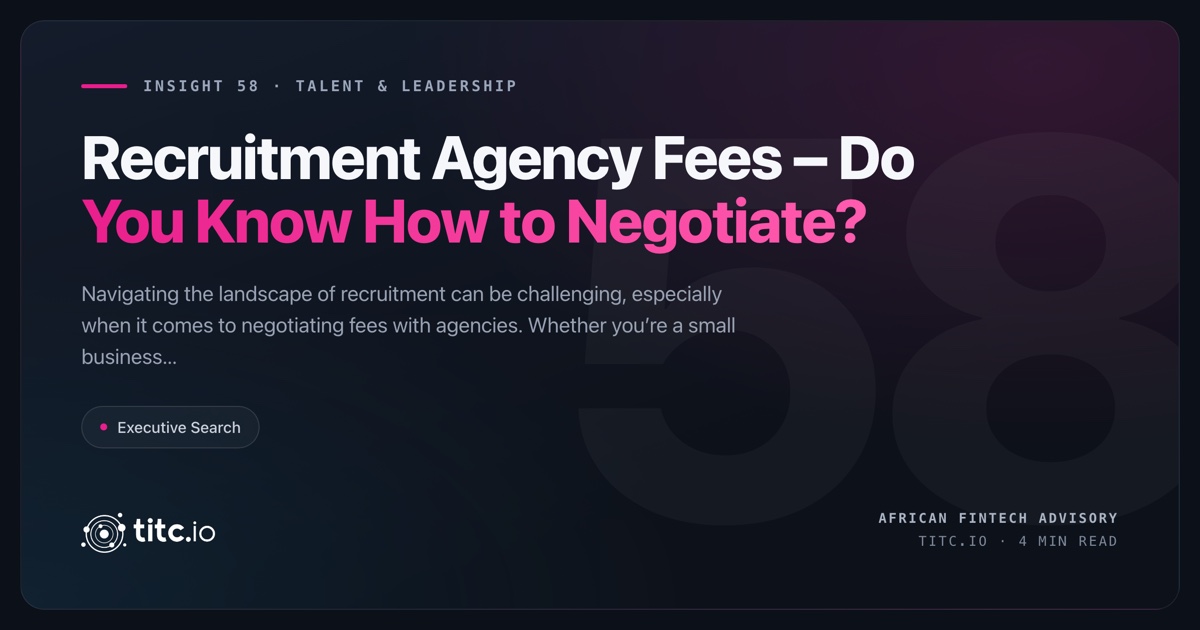 How to Negotiate Recruitment Agency Fees: