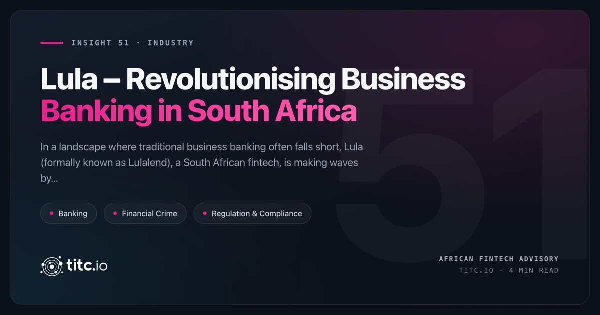 Lula - Revolutionizing Business Banking in South Africa