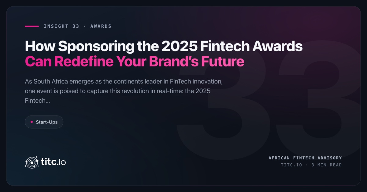 2025 fintech awards, south africa